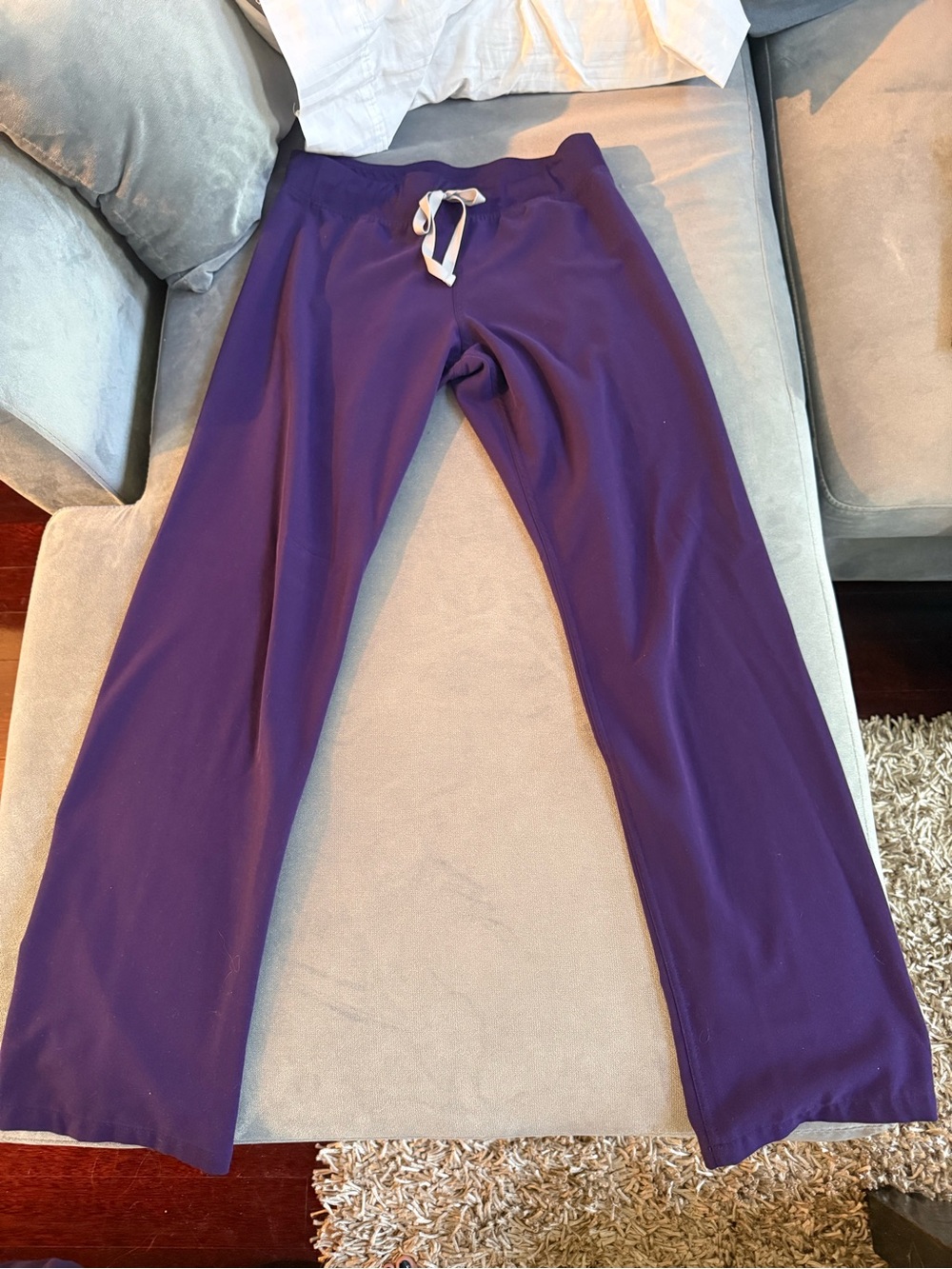 Figs Women's Purple Straight Leg Scrub Pants